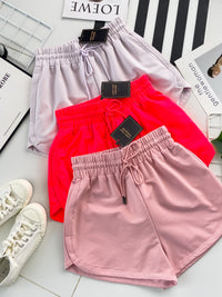 【S80597】独家爆款多巴胺色系卫衣棉质松紧弹力高腰休闲百搭短，有口袋 ❤️❤️ 【B-R2-C3】