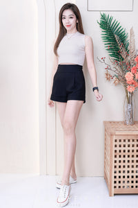 【S6422】✨独家爆单王✨ 独家定制款高品质简约日常西装万能高腰阔腿百搭短裤，有口袋 后中拉链 ❤️❤️ 【D-R1-C4】