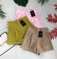 【S6422】✨独家爆单王✨ 独家定制款高品质简约日常西装万能高腰阔腿百搭短裤，有口袋 后中拉链 ❤️❤️ 【D-R1-C4】