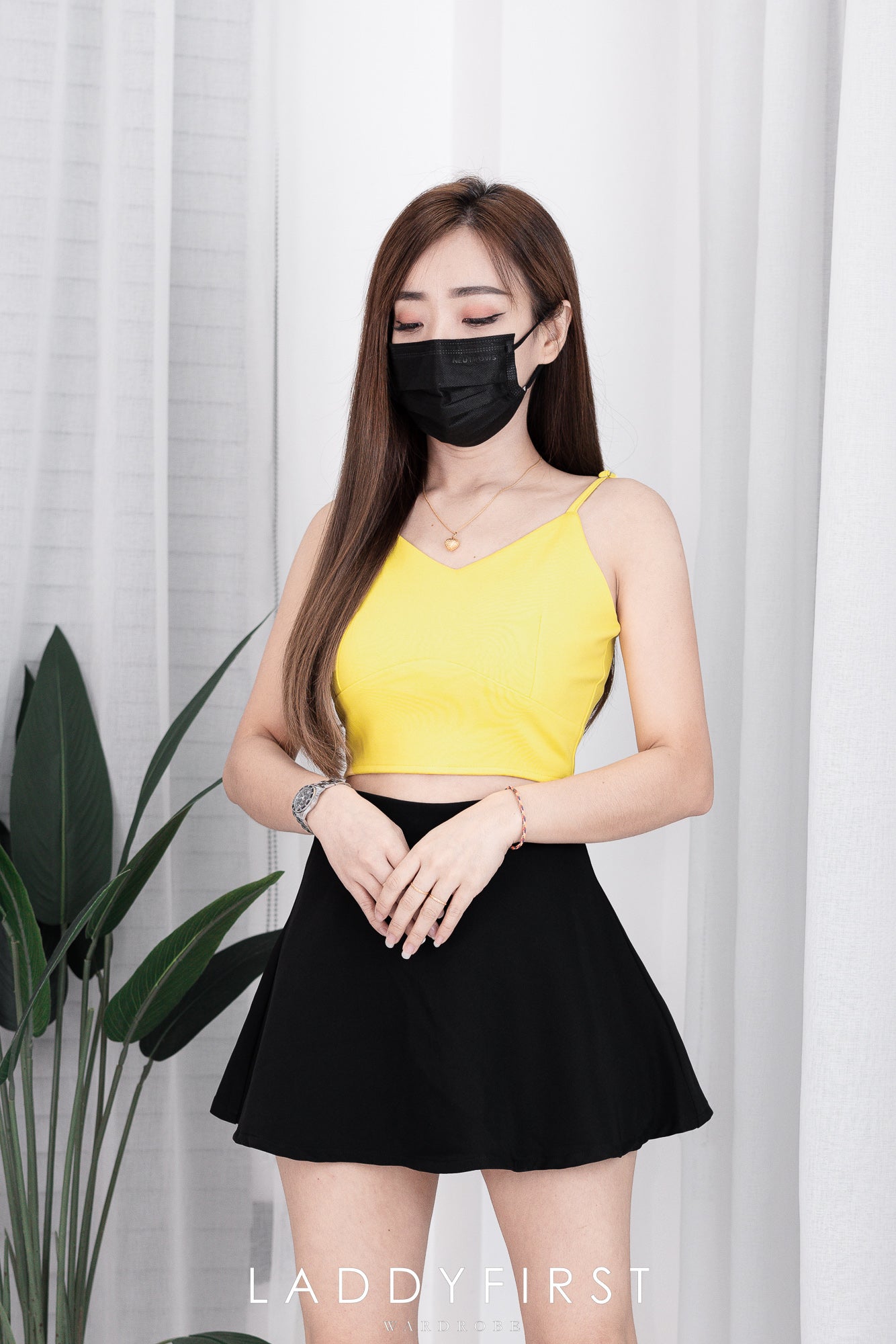 【T14152】高质量V领无袖肩带罗马上衣，肩带可自行调节【A-R1-C4】