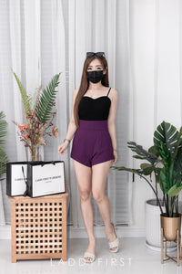 【S3352】独家爆款休闲简约罗马高腰百搭短裤，有口袋【A-R3-C4】