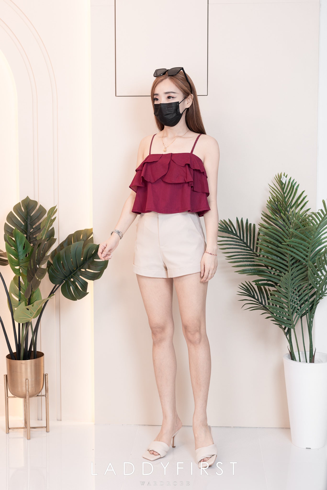 【S30397】独家爆款西装高腰休闲百搭短裤，内层有里布，有口袋【A-R2-C4】