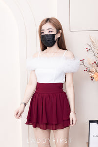 【S681131】‼️爆单王再次到货‼️【独家小圆饼】高质量西装拼雪纺蓬蓬高腰裙子【A-R3-C4】