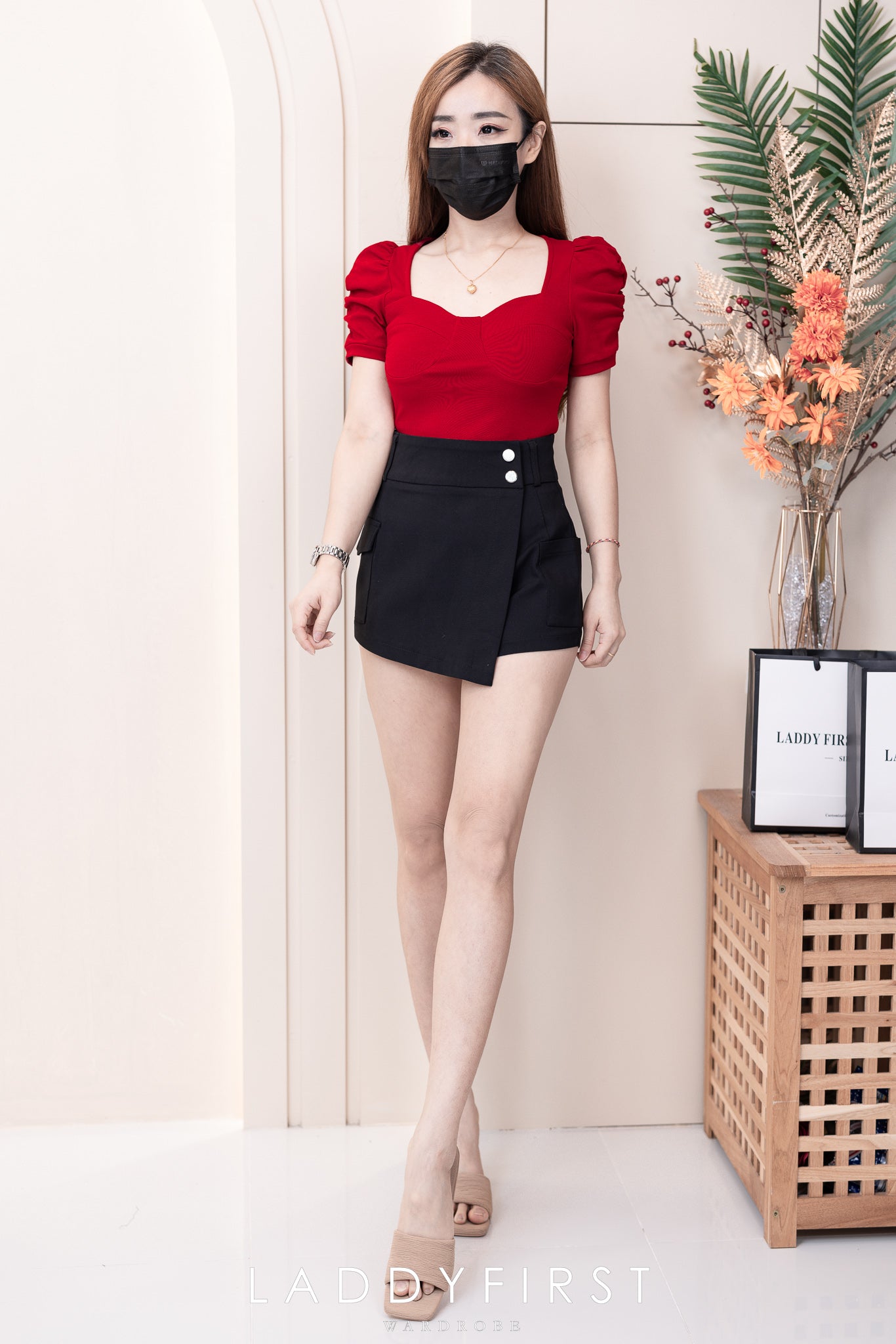 【T3370】抽褶短袖设计皱纯棉弹力百搭上衣 ❤️❤️ 【A-R2-C2】