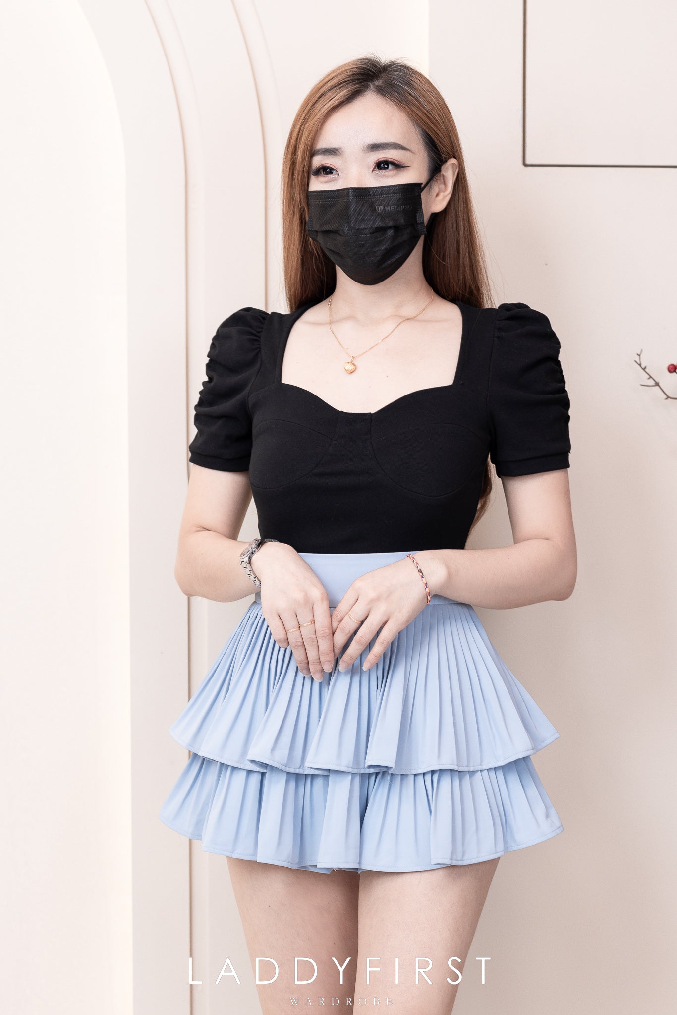 【T3370】抽褶短袖设计皱纯棉弹力百搭上衣 ❤️❤️ 【A-R2-C2】