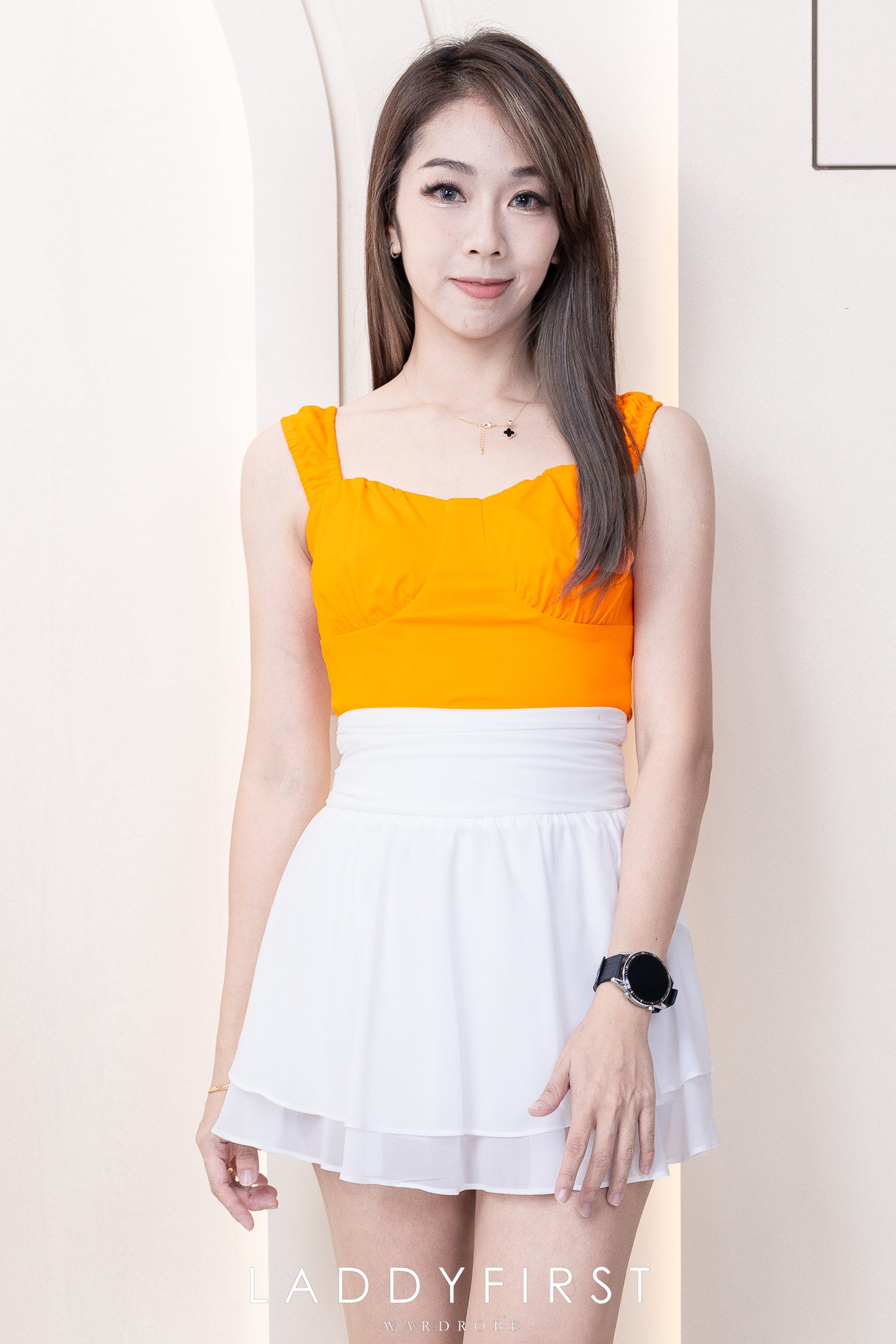 【S681131】‼️爆单王再次到货‼️【独家小圆饼】高质量西装拼雪纺蓬蓬高腰裙子【A-R3-C4】