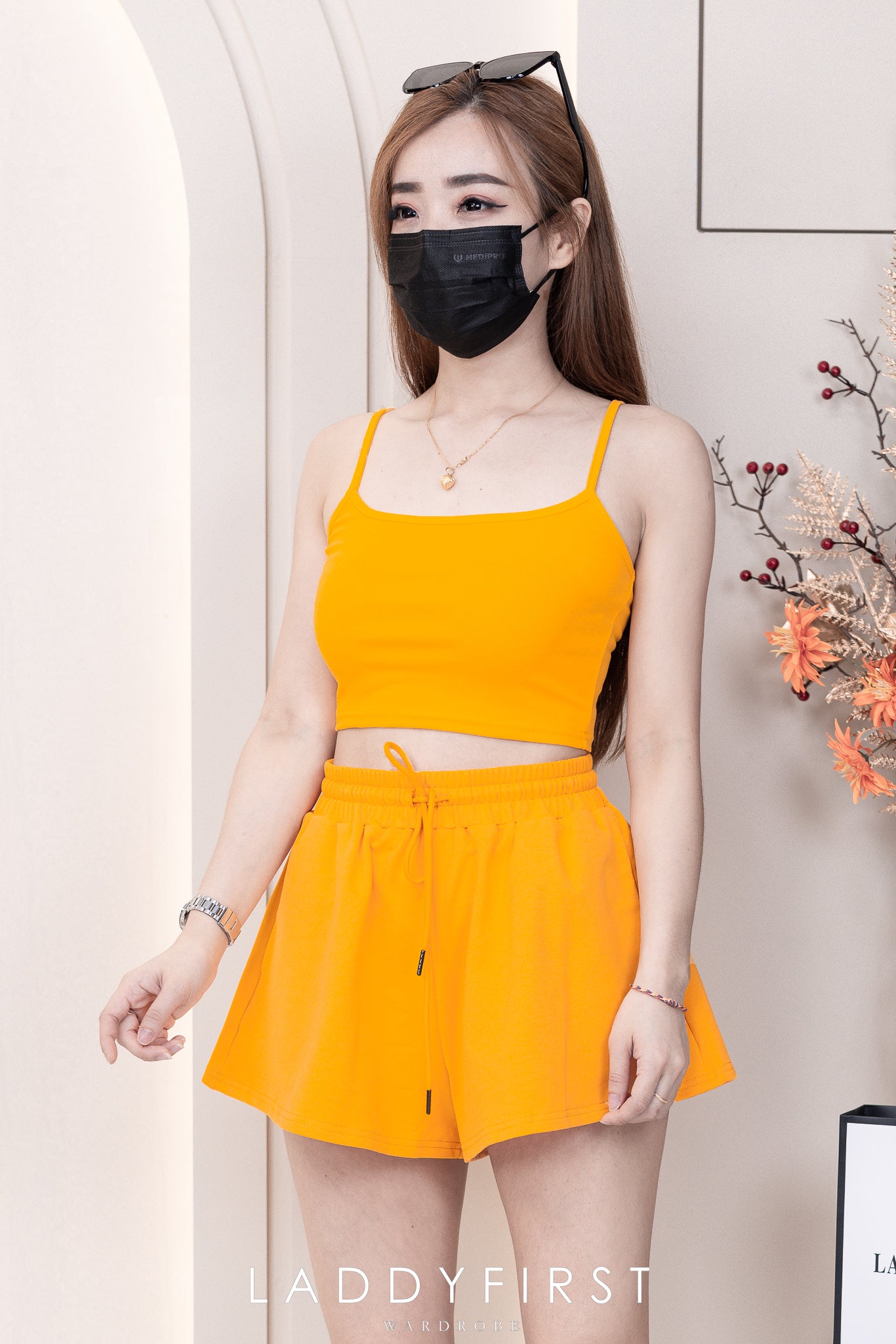 【T3395】独家爆款方领无袖肩带纯棉弹力内搭上衣 ❤❤ 【B-R2-C1】