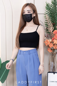 【T3395】独家爆款方领无袖肩带纯棉弹力内搭上衣 ❤❤ 【B-R2-C1】