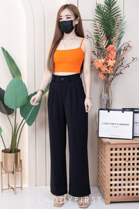 【T3395】独家爆款方领无袖肩带纯棉弹力内搭上衣 ❤❤ 【B-R2-C1】