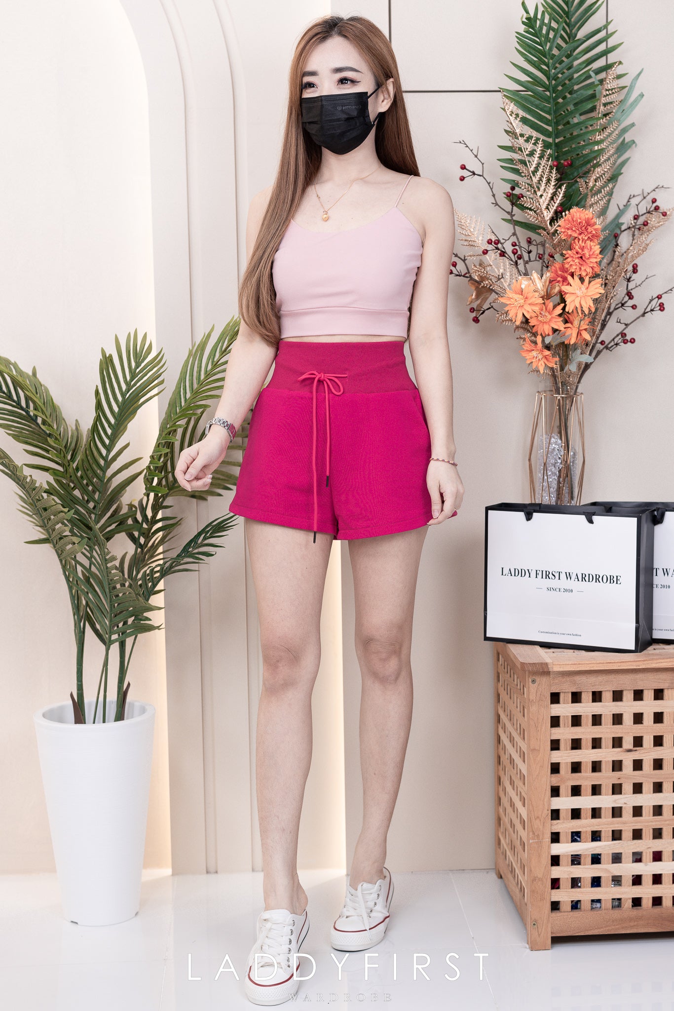 【T33761】独家爆款简约百搭系款肩带无袖前双后单纯棉内搭上衣 ❤❤ 【A-R2-C1】