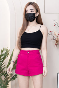 【T33761】独家爆款简约百搭系款肩带无袖前双后单纯棉内搭上衣 ❤❤ 【A-R2-C1】