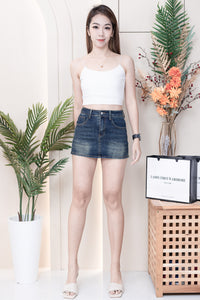 【T33761】独家爆款简约百搭系款肩带无袖前双后单纯棉内搭上衣 ❤❤ 【A-R2-C1】