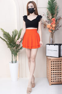 【S681131】‼️爆单王再次到货‼️【独家小圆饼】高质量西装拼雪纺蓬蓬高腰裙子【A-R3-C4】