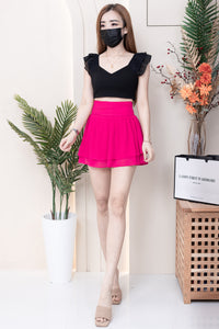 【S681131】‼️爆单王再次到货‼️【独家小圆饼】高质量西装拼雪纺蓬蓬高腰裙子【A-R3-C4】