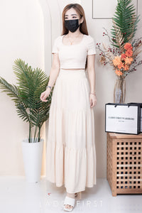 【L1657】【网站福利款✨】独家爆款百褶蛋糕西装垂感大摆韩版长裙【A-R3-C4】