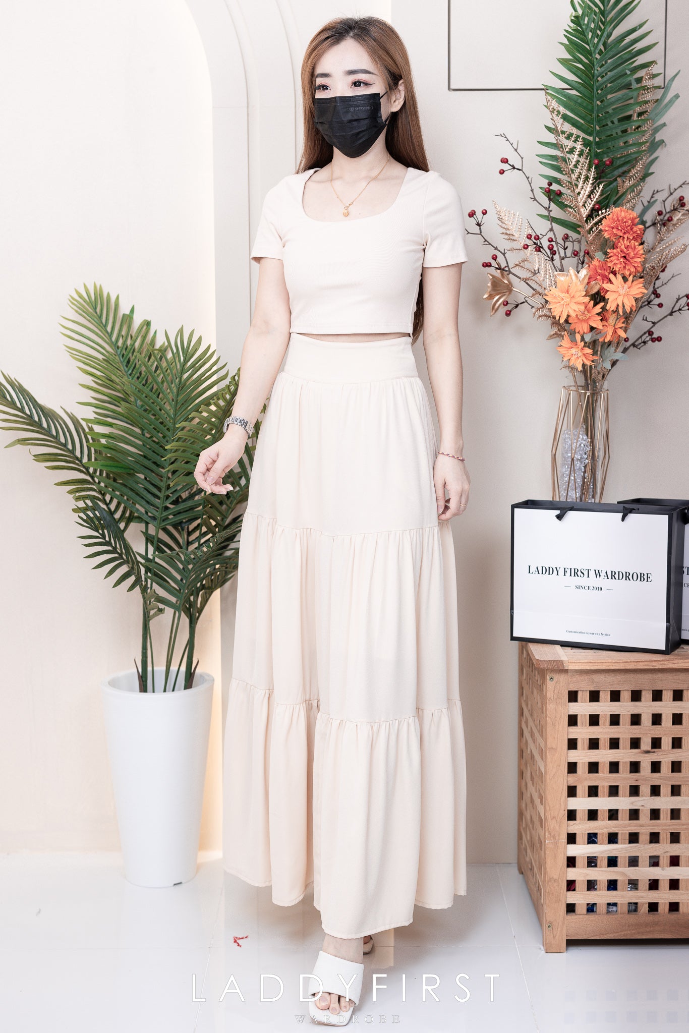 【L1657】【网站福利款✨】独家爆款百褶蛋糕西装垂感大摆韩版长裙【A-R3-C4】