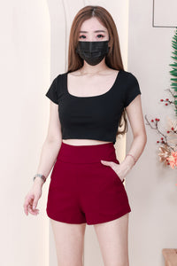 【S6644】【网站福利款✨】独家爆款【万能妹妹】高品质万能西装高腰休闲简约百搭短裤，后中隐形拉链，有口袋，内层加里布 #百搭必备 🔥🔥 【D-R1-C1】