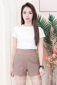 【S1445】独家爆款【万能妈妈】【有里布款📌】西装中高腰休闲百搭万能短裤，有口袋 #内有里布 ✔️ ❤️❤️【D-R2-C3】