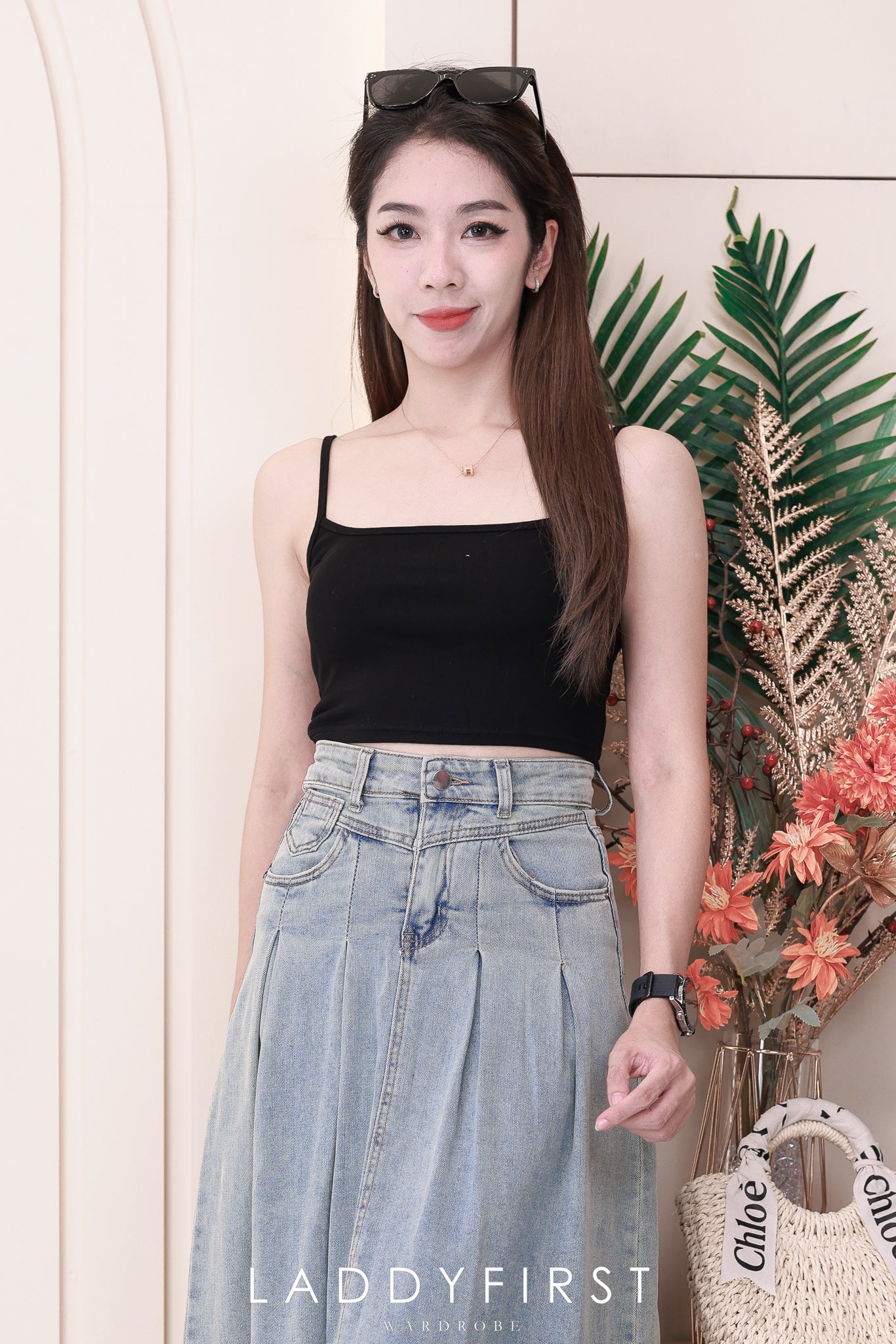 【L7140】韩版百搭休闲简约牛仔长裙，有口袋 ❤️❤️