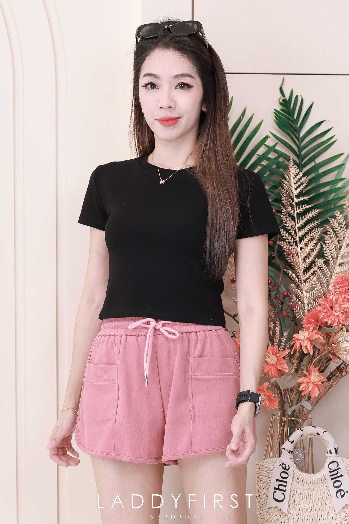 【S5607】厚实卫衣棉质松紧腰弹力高腰休闲百搭短裤，有口袋【A-R3-C4】