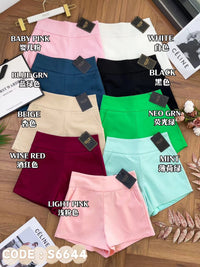 【S6644】【网站福利款✨】独家爆款【万能妹妹】高品质万能西装高腰休闲简约百搭短裤，后中隐形拉链，有口袋，内层加里布 #百搭必备 🔥🔥 【D-R1-C1】