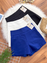 【S38578】独家爆款高品质【 新万能 】西装高腰休闲简约百搭短裤，后中隐形拉链，有口袋，内层加里布 #百搭必备 🔥🔥 【A-R1-C1】