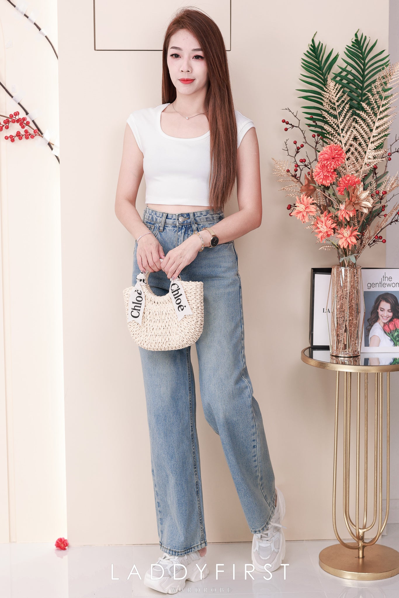 【T3475】LFW独家爆款高品质大U领纯棉弹力简约百搭出袖上衣 ❤❤ 【B-R2-C2】