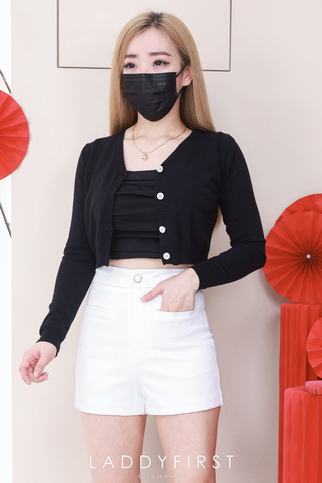 【S2062】🧧 宠粉福利回馈 🧧  独家爆款高品质四面弹高腰短裤，有口袋 ❤️❤️ 【D-R3-C1】