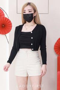 【S2062】🧧 宠粉福利回馈 🧧  独家爆款高品质四面弹高腰短裤，有口袋 ❤️❤️ 【D-R3-C1】