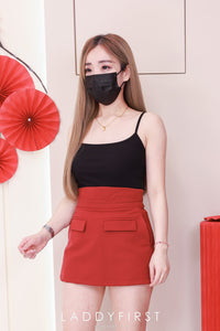 【S121478】高品质简约百搭款前后裙西装高腰百搭短裙，内层有里布短裤，有口袋 ❤️❤️ 【A-R1-C4】