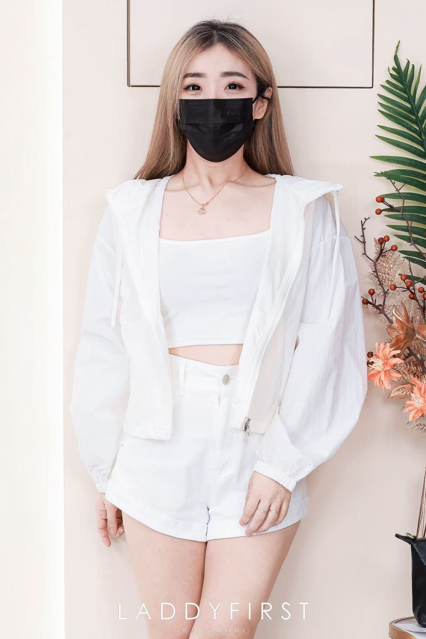 【S121463-1】⚡爆款补货预定款⚡高品质COTTON JEANS牛仔弹力高腰百搭短裤，后腰伸缩弹力，有口袋 ❤️❤️