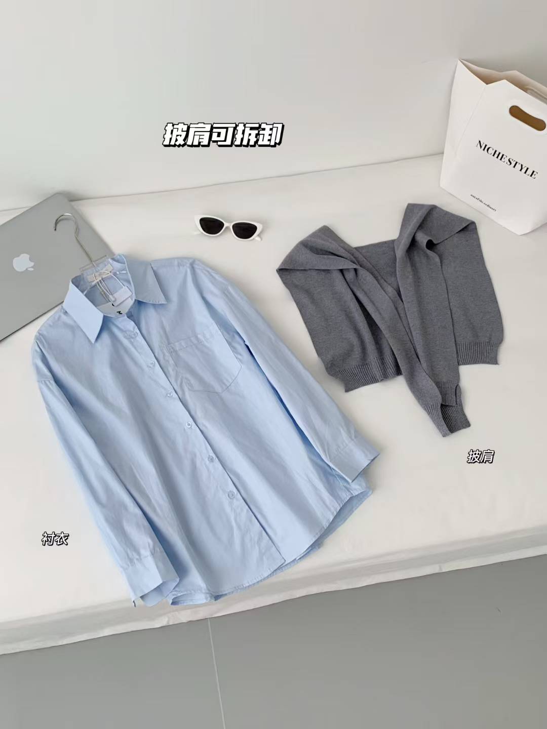 【T6688】高品质学院风翻领长袖衬衫上衣，有口袋 ❤️❤️