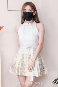 【S2649】高品质新中式国风织金沙刺绣百褶马面裙子，内层有里布短裤 ❤️❤️ 【A-R2-C1】