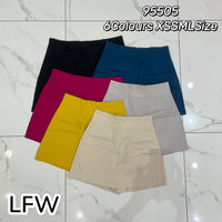 【S95505】独家爆款西装高腰百搭裤裙，前裙后裤后中拉链，有口袋【A-R1-C4】