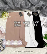 【L22725】【网站福利款✨】独家爆款高品质罗马弹力开叉高腰裙子 ❤️❤️【B-R2-C4】