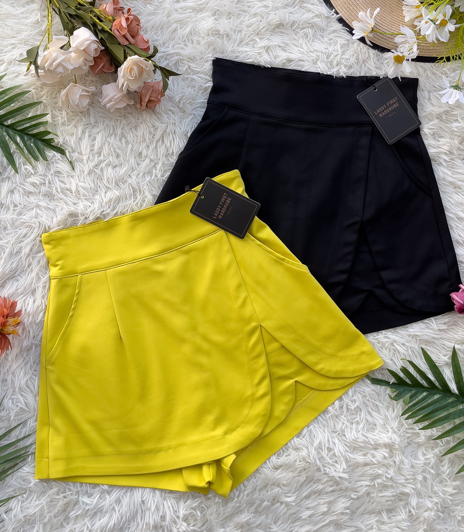 【S4902】【网站福利款✨】独家爆款高腰西装高腰百搭裤裙，前裙后裤有口袋【B-R1-C3】