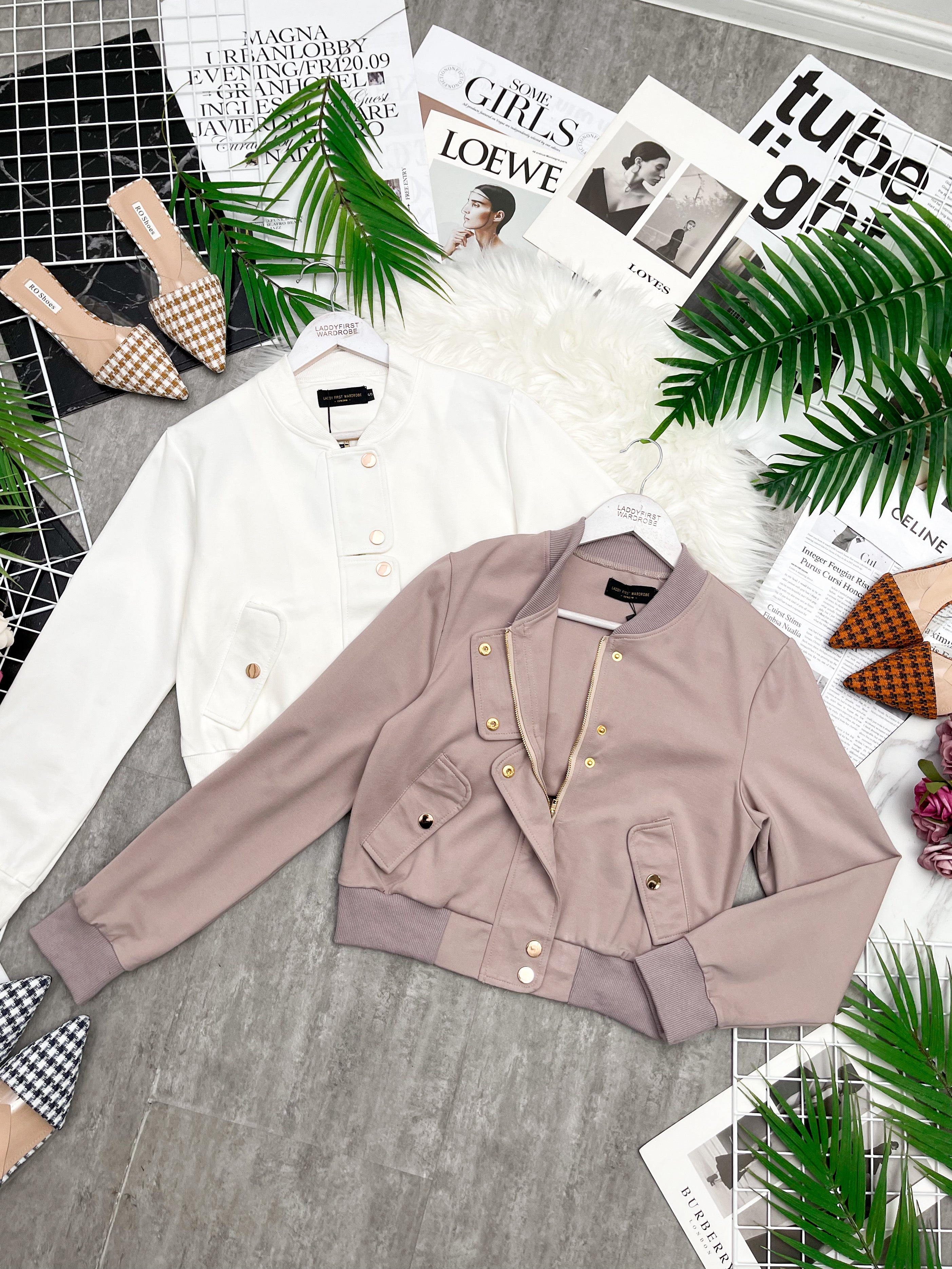 【JK150454】欧式风罗马两穿外套上衣，有口袋