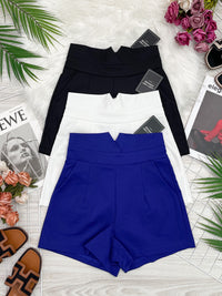 【S3720】小v设计西装高腰百搭，有口袋，后中拉链 【C-R1-C3】