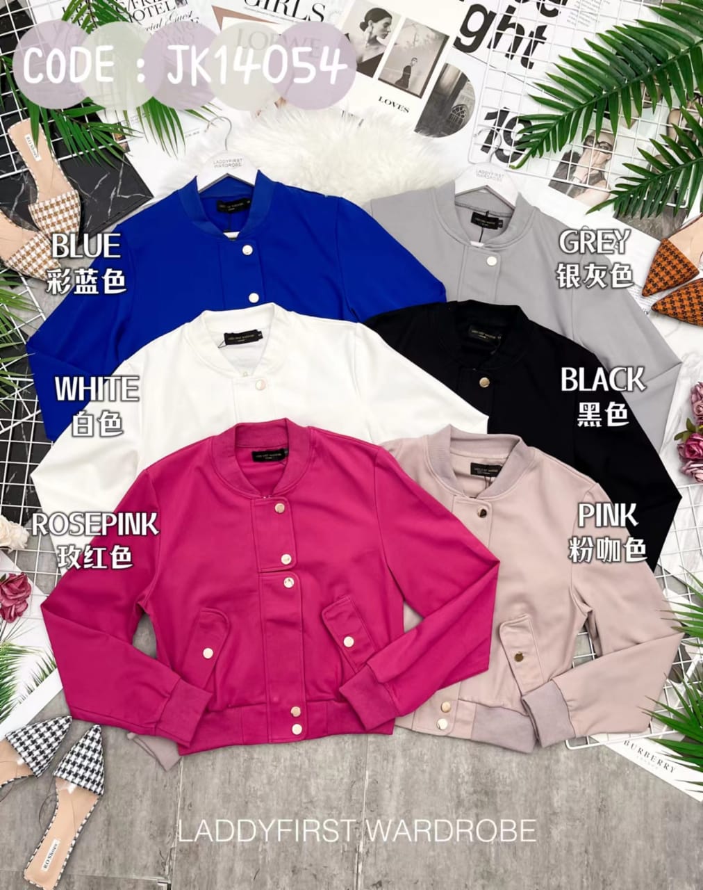 【JK150454】欧式风罗马两穿外套上衣，有口袋