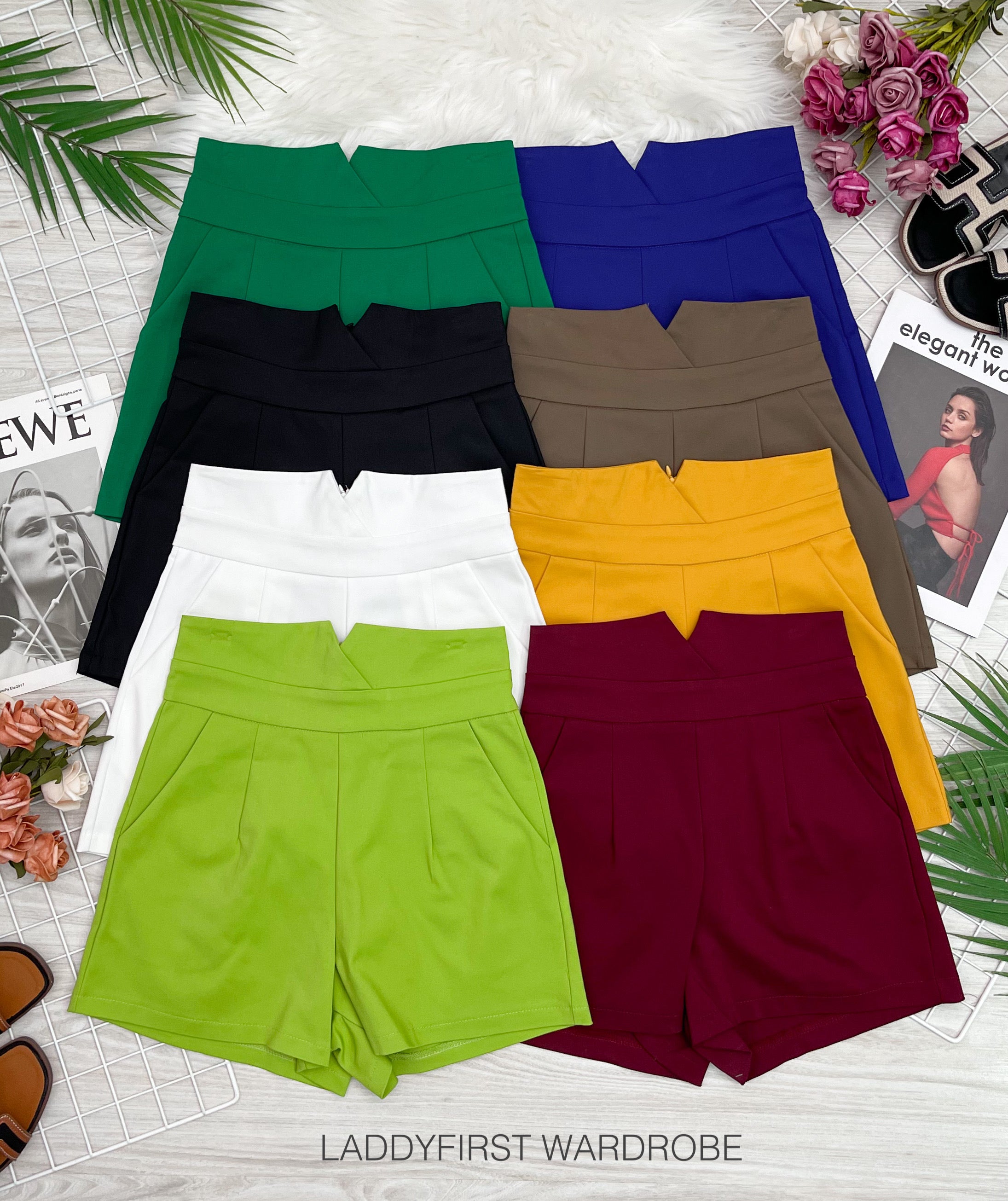 【S3720】小v设计西装高腰百搭，有口袋，后中拉链 【C-R1-C3】