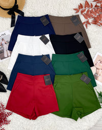 【S7885】【网站福利款✨】独家爆款【万能爸爸】西装高腰百搭短裤，后中拉链有口袋【B-R2-C6】