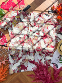 【D3313】独家爆款国潮仙鹤高端唐装旗袍连身裙子【B-R3-C2】