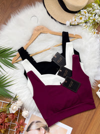 【T66162】🧧 宠粉福利回馈 🧧 独家爆款无拼缝双层爱心领无袖百搭小内搭上衣 ❤️❤️【A-R3-C3】