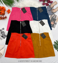 【S7565】独家爆款西装高腰百搭裤裙，前面金属拉链，有口袋 #百搭必备 【C-R1-C3】