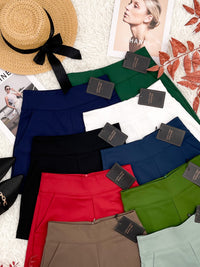 【S7885】【网站福利款✨】独家爆款【万能爸爸】西装高腰百搭短裤，后中拉链有口袋【B-R2-C6】