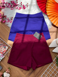 【S1445】独家爆款【万能妈妈】【有里布款📌】西装中高腰休闲百搭万能短裤，有口袋 #内有里布 ✔️ ❤️❤️【D-R2-C3】