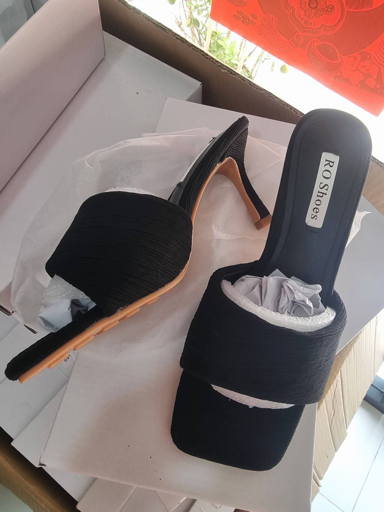 【R10549】【直播间搭配的鞋子 】高质量高档针织高跟鞋子❤️❤️