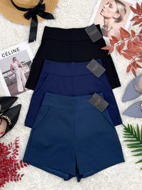 【S7885】【网站福利款✨】独家爆款【万能爸爸】西装高腰百搭短裤，后中拉链有口袋【B-R2-C6】