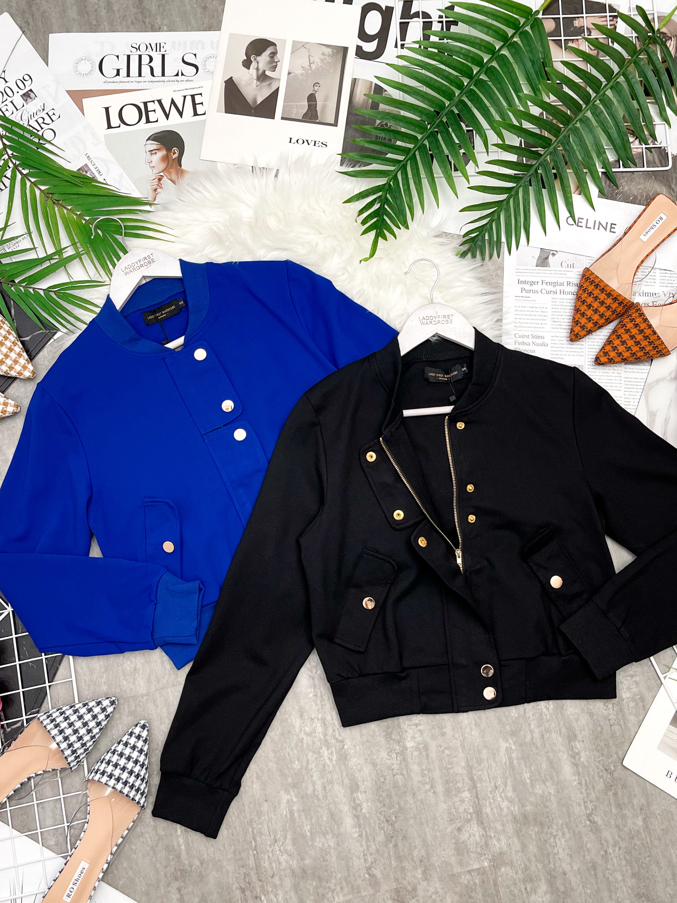 【JK150454】欧式风罗马两穿外套上衣，有口袋