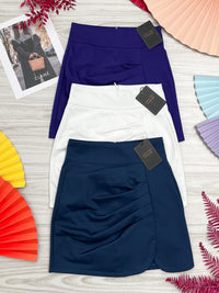 【S7020】独家爆款皱褶西装高腰百搭裤裙，前裙后裤，有口袋【B-R1-C1】